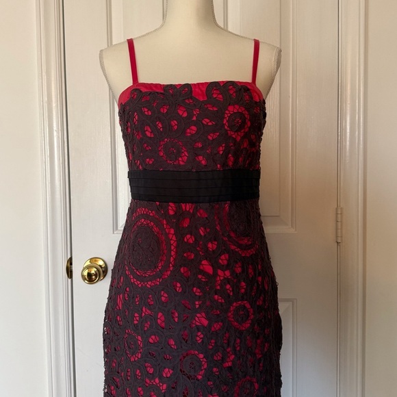 “FLOREAT” Anthropologie Battenburg Crochet Overlay Dress - Picture 3 of 12